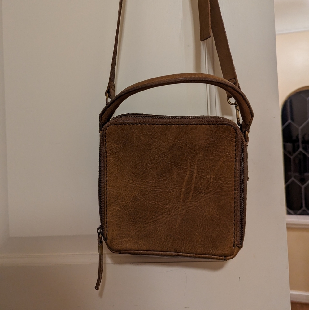 Madewell square satchel - moss green